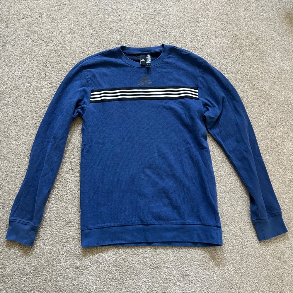 Adidas Navy Crewneck Sweatshirt
